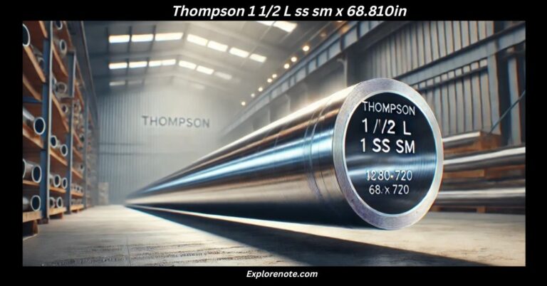 Thompson 1 1/2 L SS SM x 68.810in_ A Comprehensive Guide